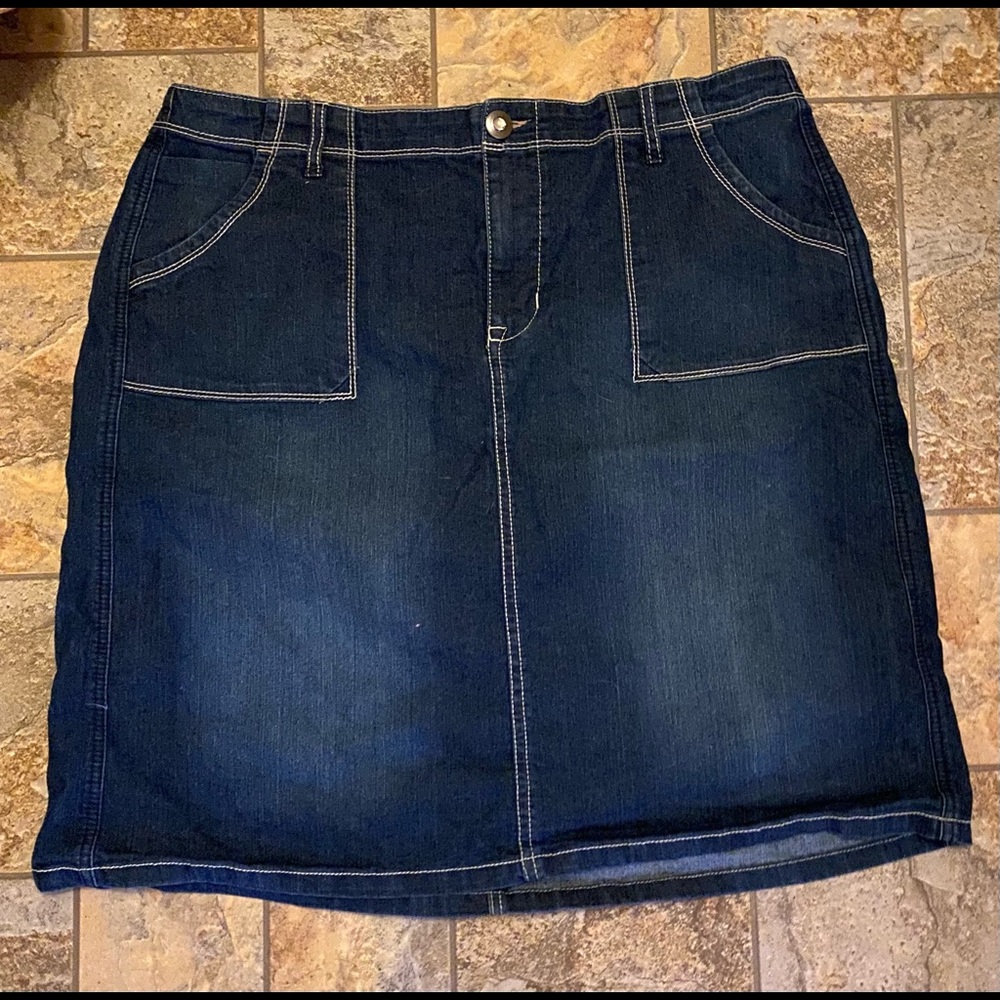 Cato Woman 16W Denim Jean Skirt